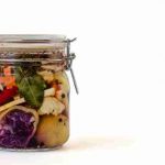 cultured vegetables in jar