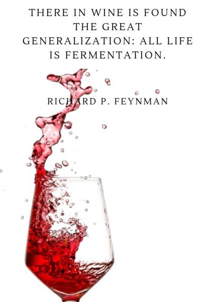 There in wine is found the great generalization_ all life is fermentation.